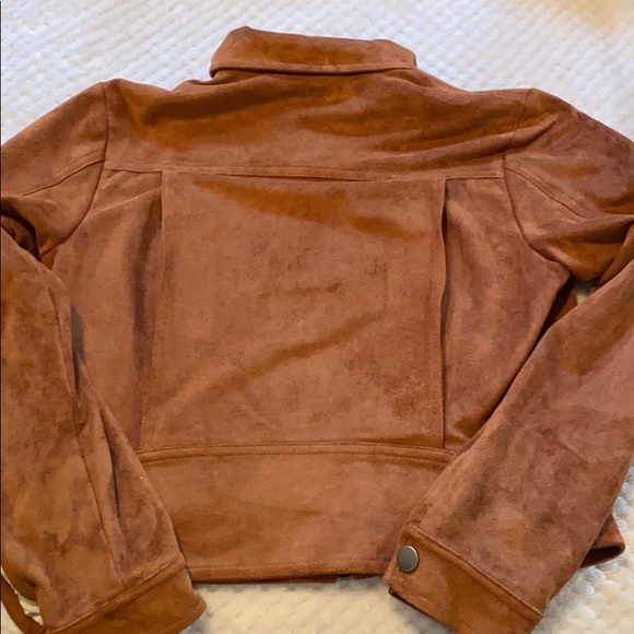 Quasi cropped “suede” jacket - Picture 2 of 3